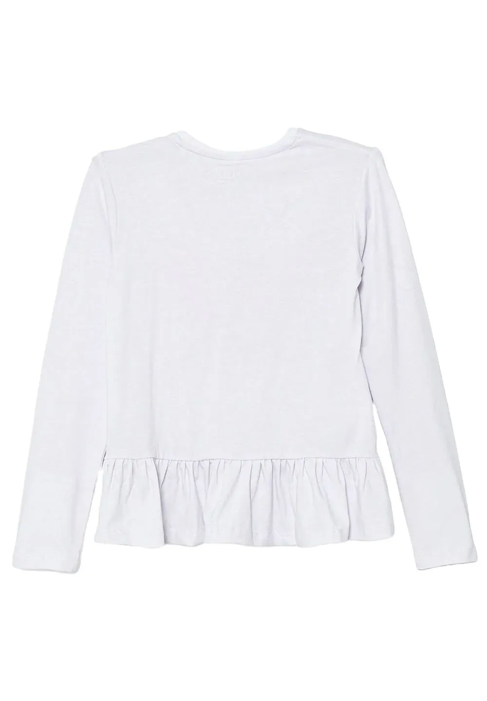 Guess Kids Printed Ruffled Hem Top