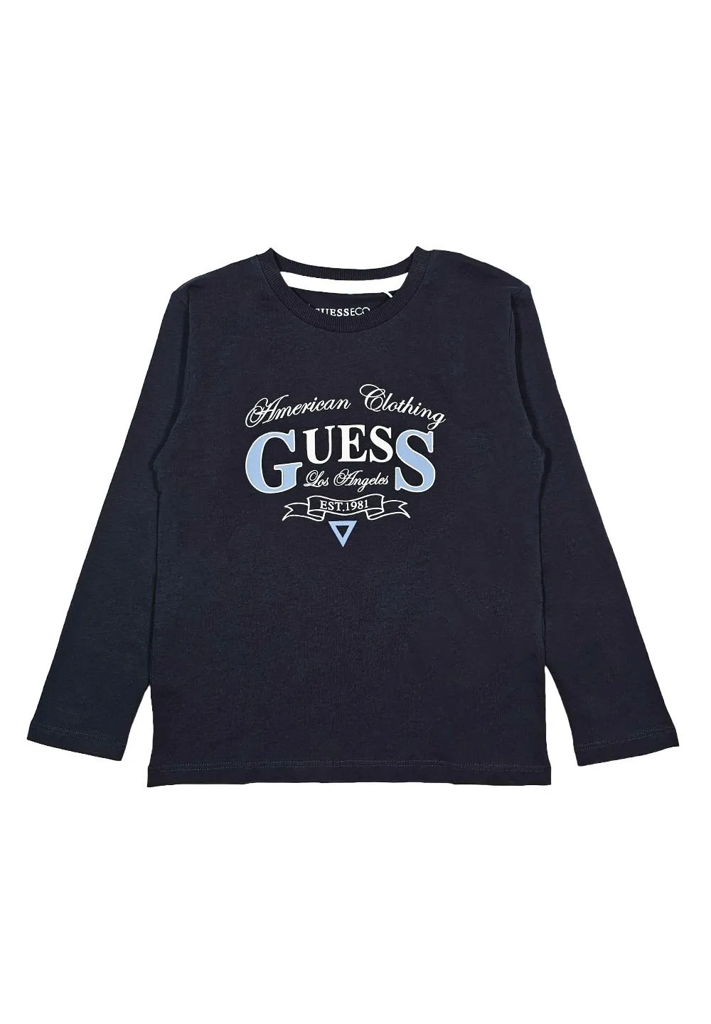 Guess Kids Logo Printed Long Sleeved T-Shirt