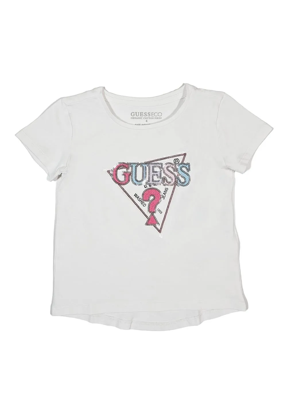 Guess Kids Eco High Low Crewneck T-Shirt