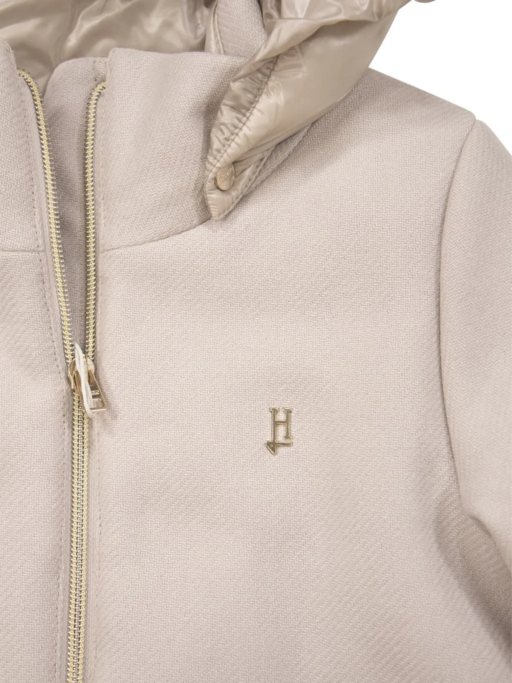 Herno Kids Panelled Hooded Coat