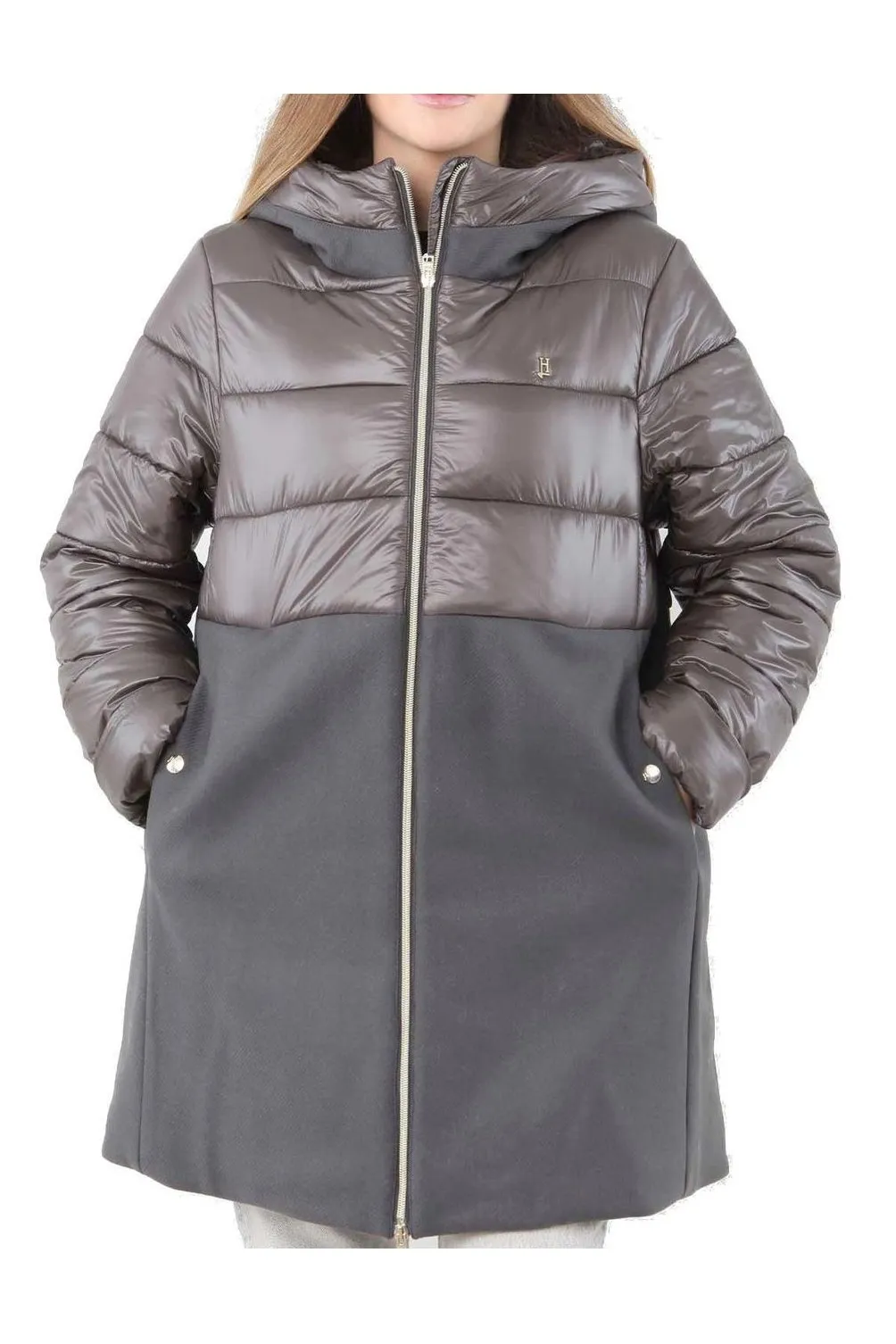 Herno Kids Zip-Up Hooded Puffer Coat