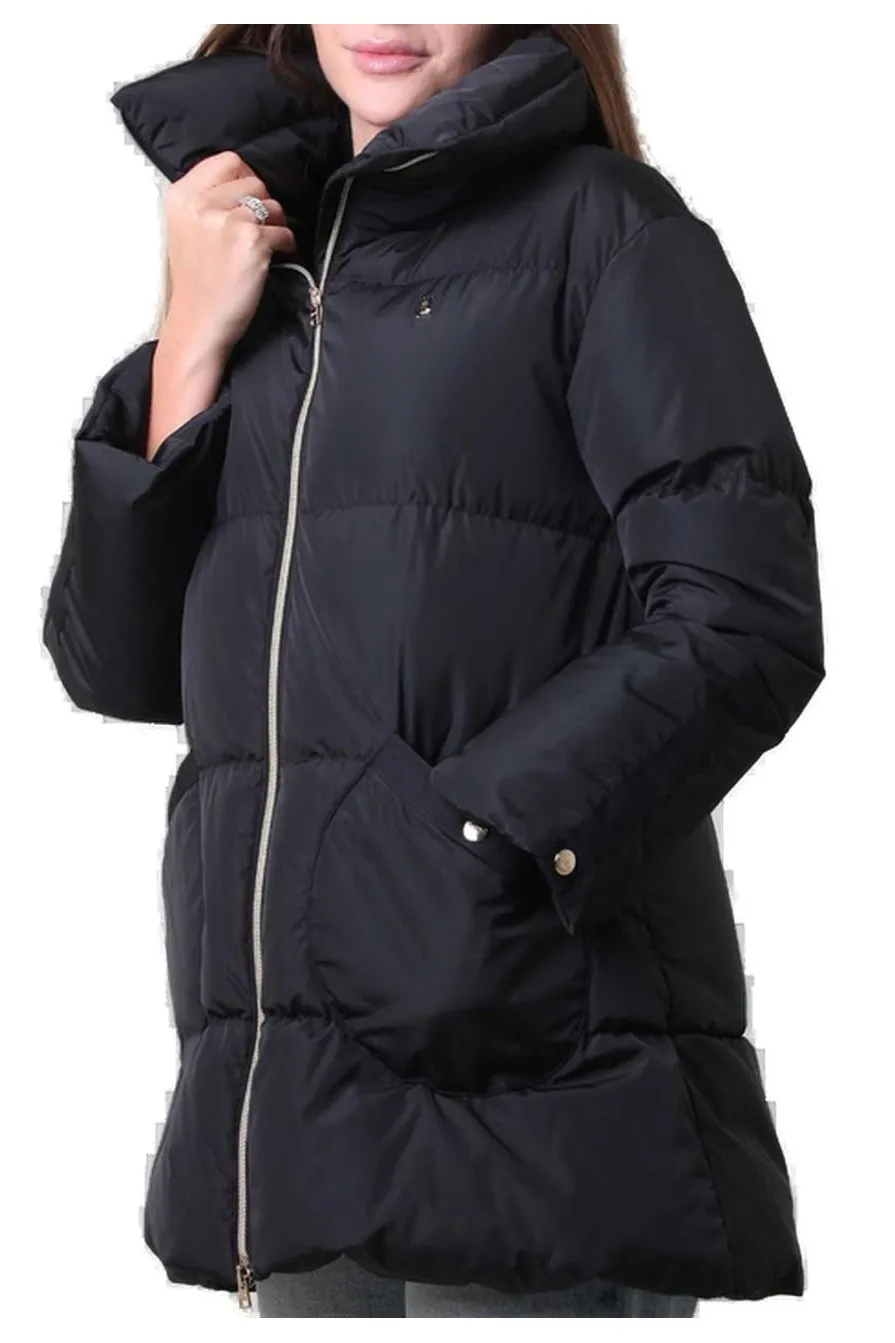 Herno Kids High-Neck Long Puffer Coat