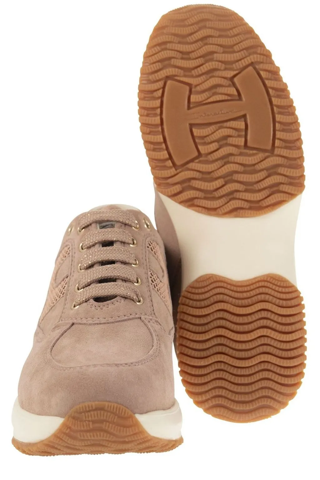 Hogan Kids Interactive Side H Detailed Sneakers