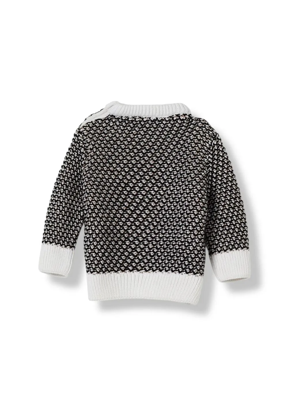 Hugo Boss Kids Textured Knit Crewneck Jumper