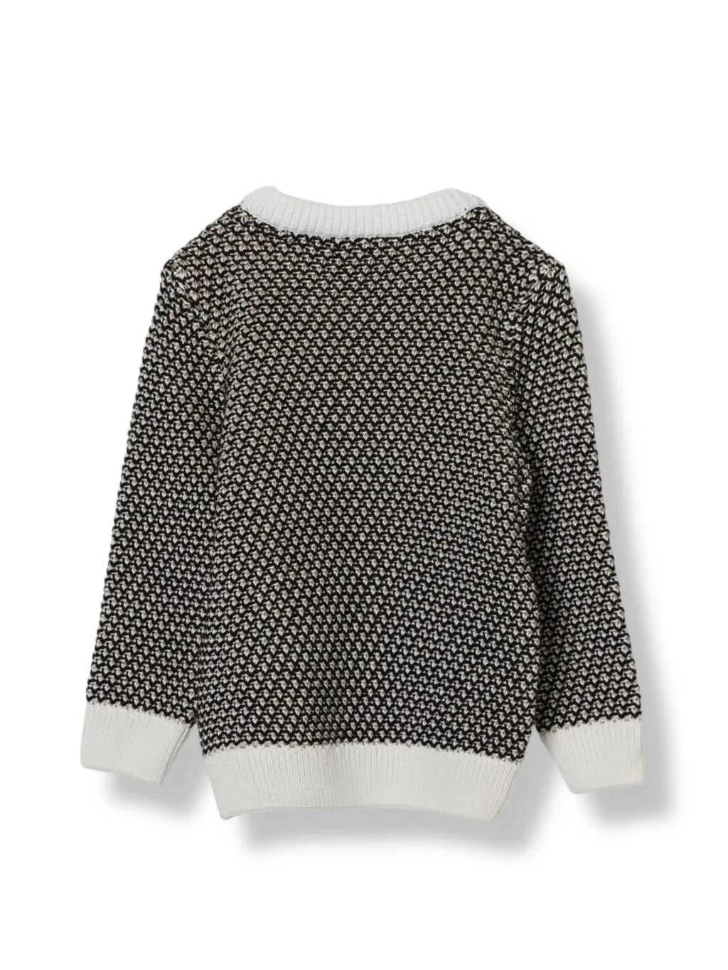 Hugo Boss Kids Textured Knit Crewneck Jumper