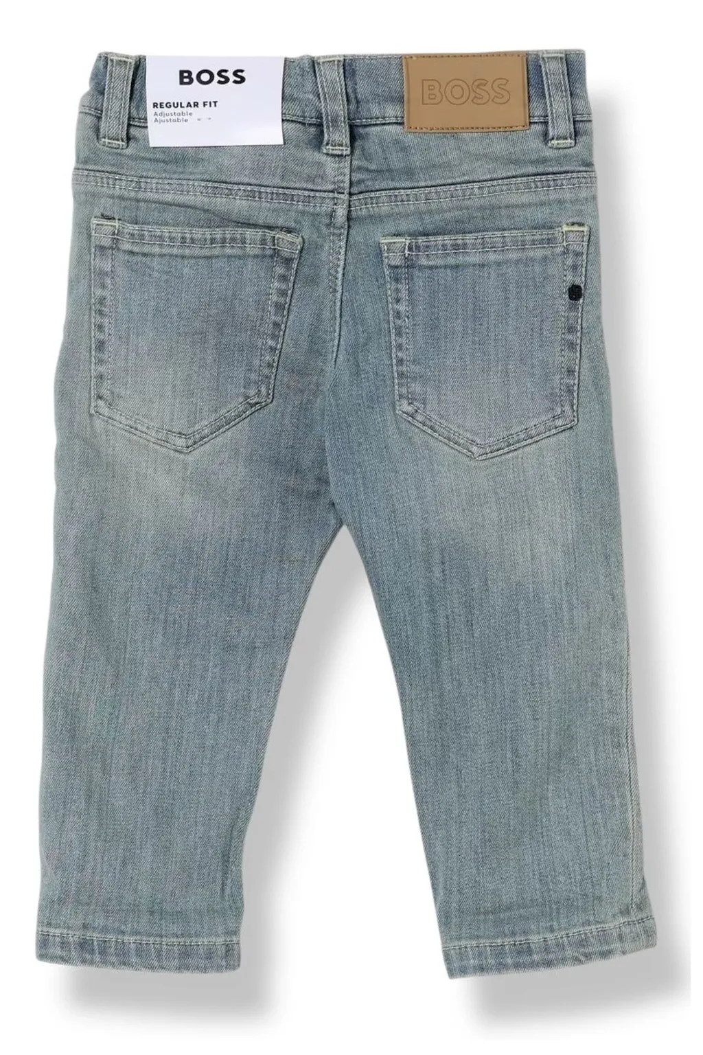 Hugo Boss Kids Logo-Patch Straight Leg Jeans