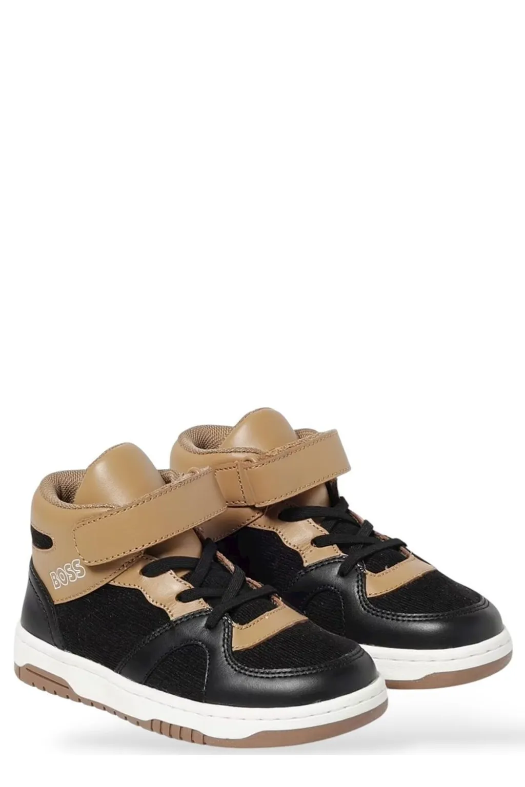 Hugo Boss Kids High-Top Logo Trainers