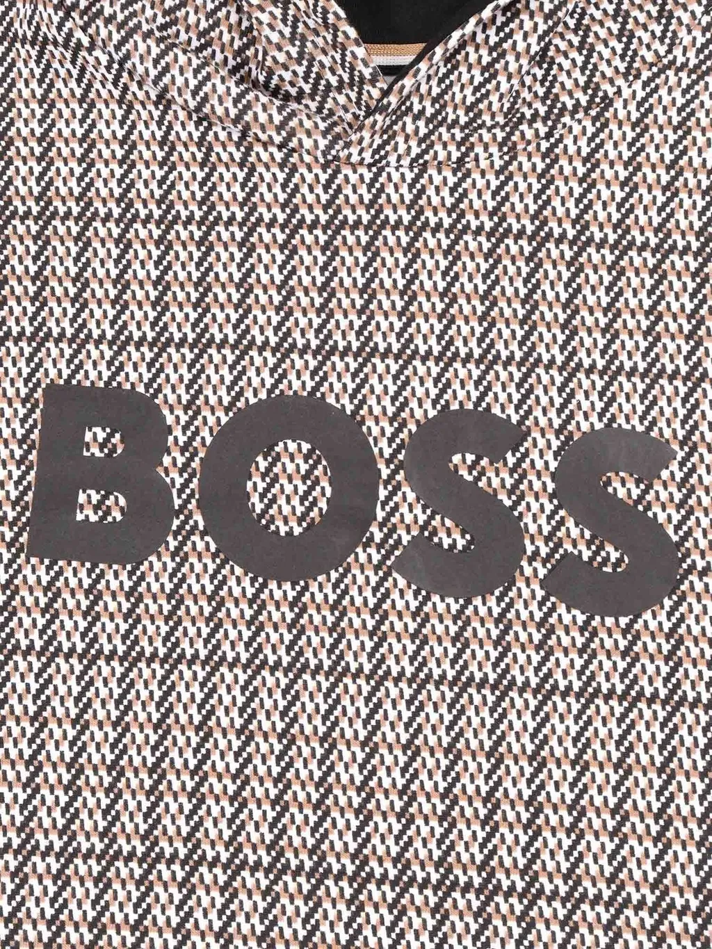 Hugo Boss Kids All-Over Pattern Logo-Embroidered Hoodie