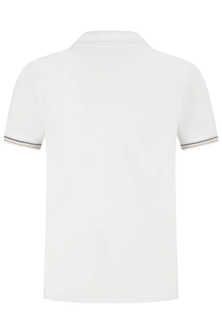 Hugo Boss Kids Logo-Print Straight Hem Polo Shirt