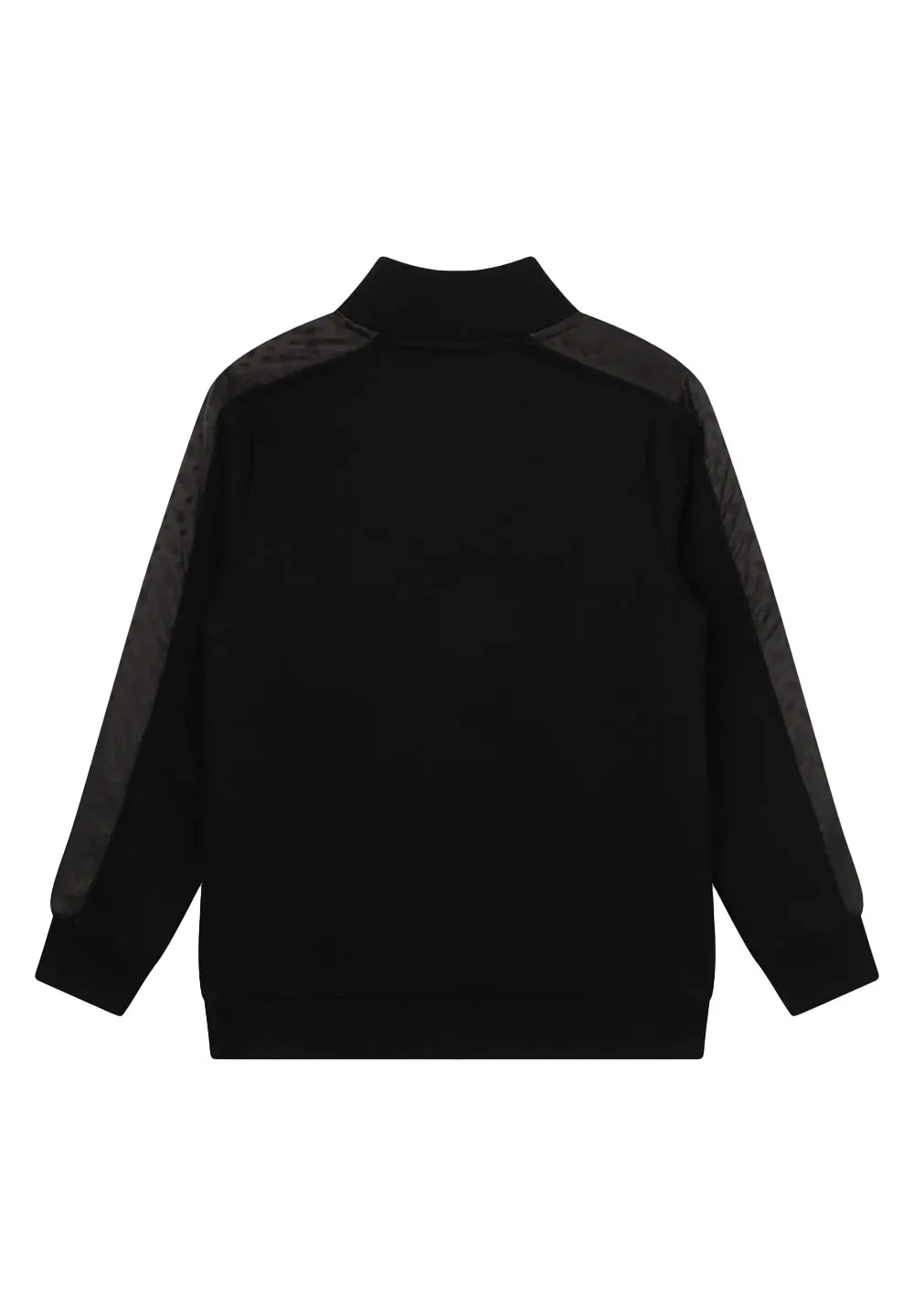 Hugo Boss Kids High Neck Monogram Zipped Sweatshirt
