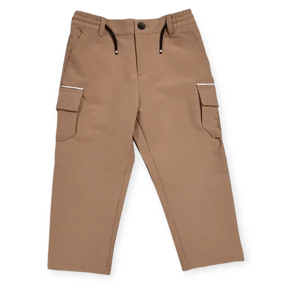 Hugo Boss Kids Drawstring Straight-Leg Trousers