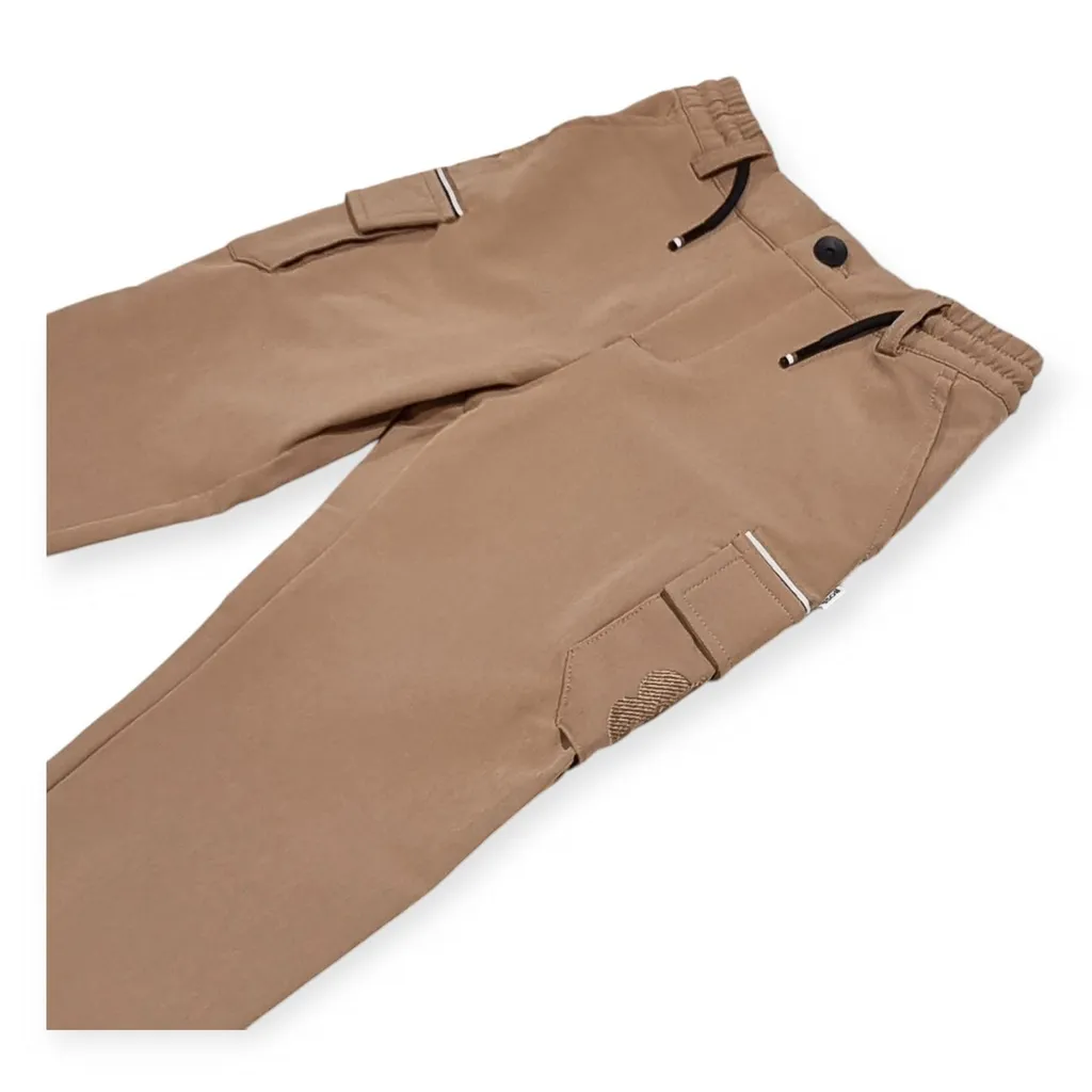 Hugo Boss Kids Drawstring Straight-Leg Trousers