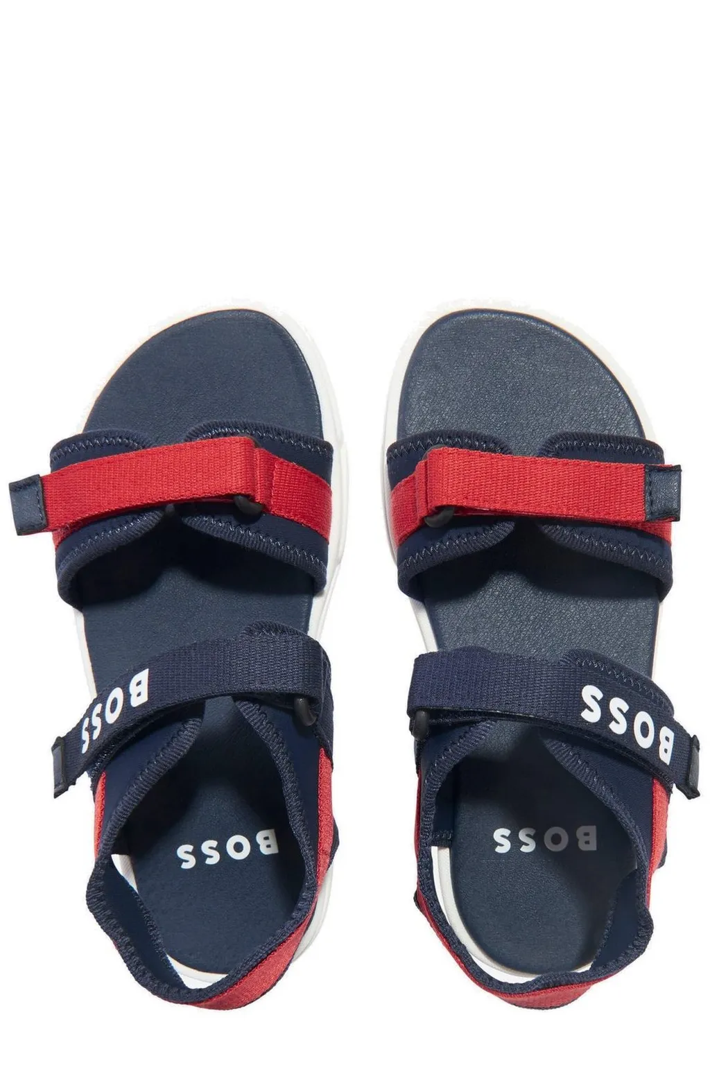 Hugo Boss Kids Logo-Detail Touch-Strap Open-Toe Sandals