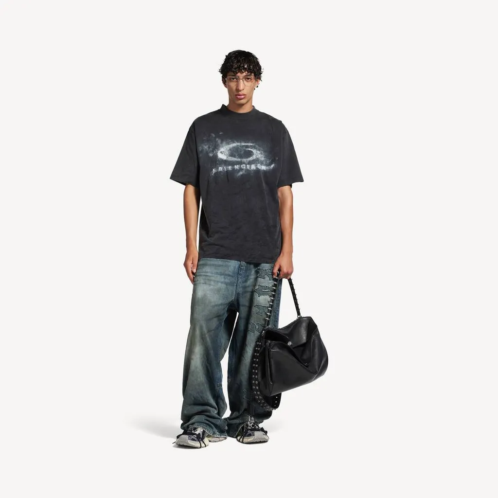 Washed Crayon Loop T-Shirt Medium Fit