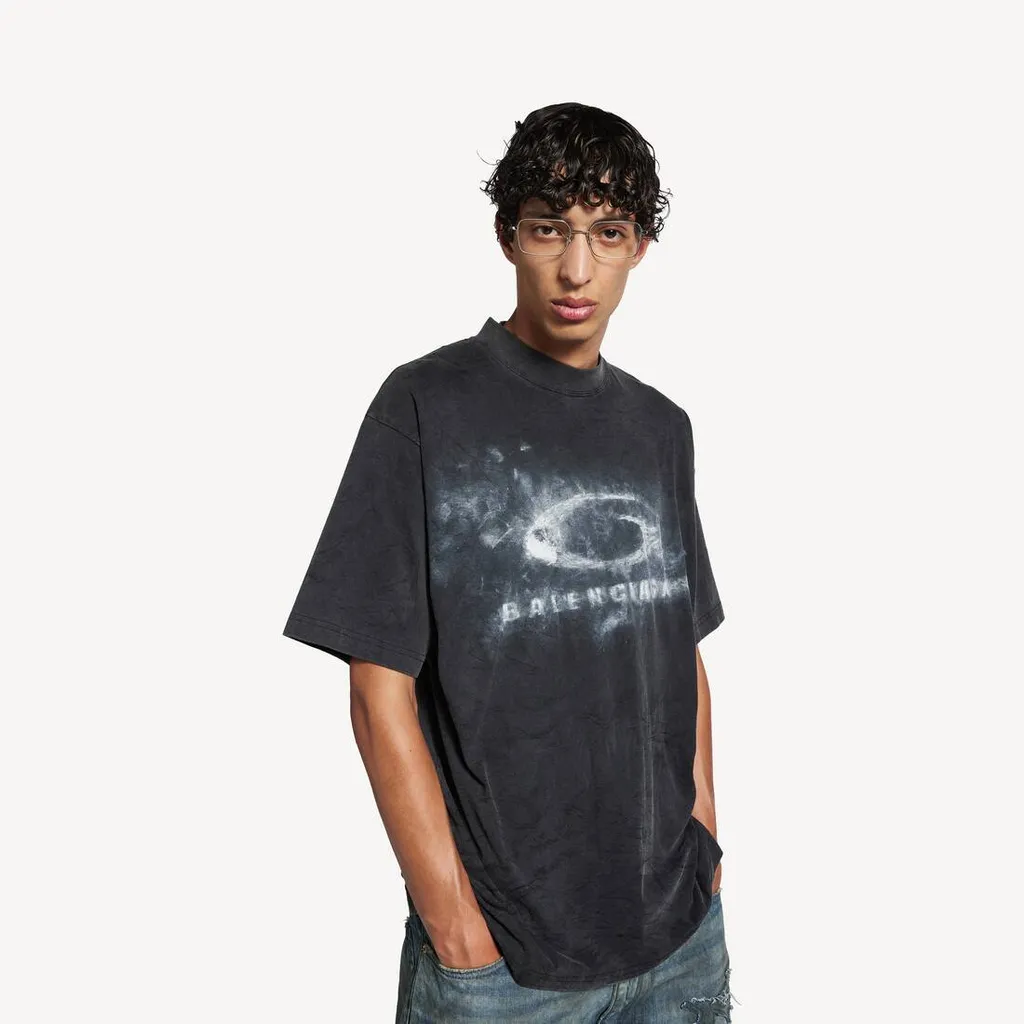 Washed Crayon Loop T-Shirt Medium Fit