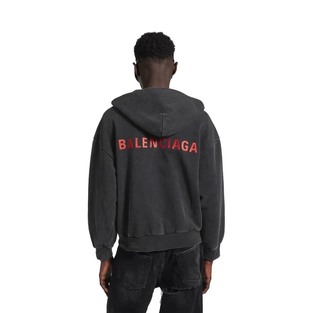 Back Zip-Up Hoodie Regular Fit