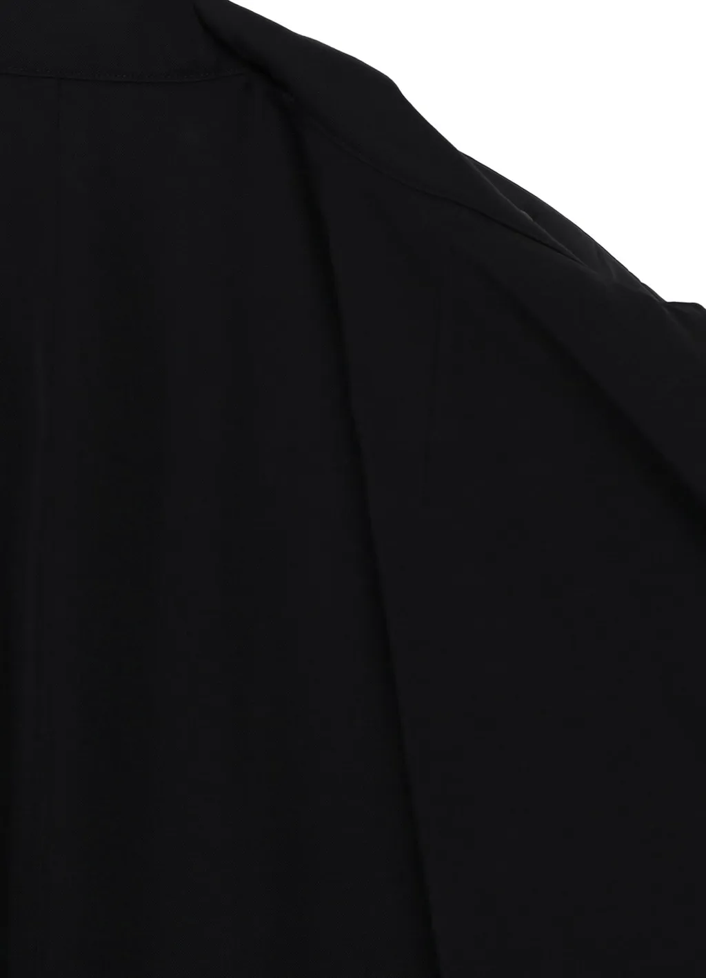 Wool Gabardine Stand Collar Jacket With Liner