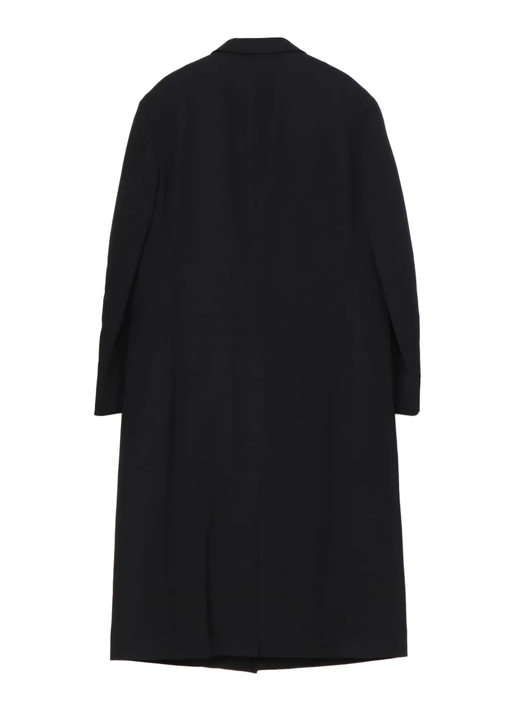 Wool Gabardine 4 Buttons Long Jacket With Liner