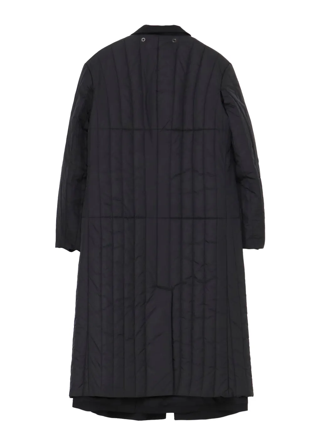 Wool Gabardine 4 Buttons Long Jacket With Liner