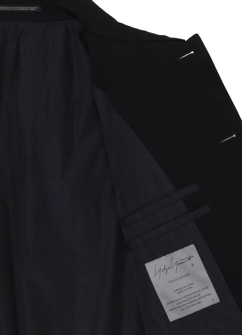 Wool Gabardine Tab Detail Paded Jacket