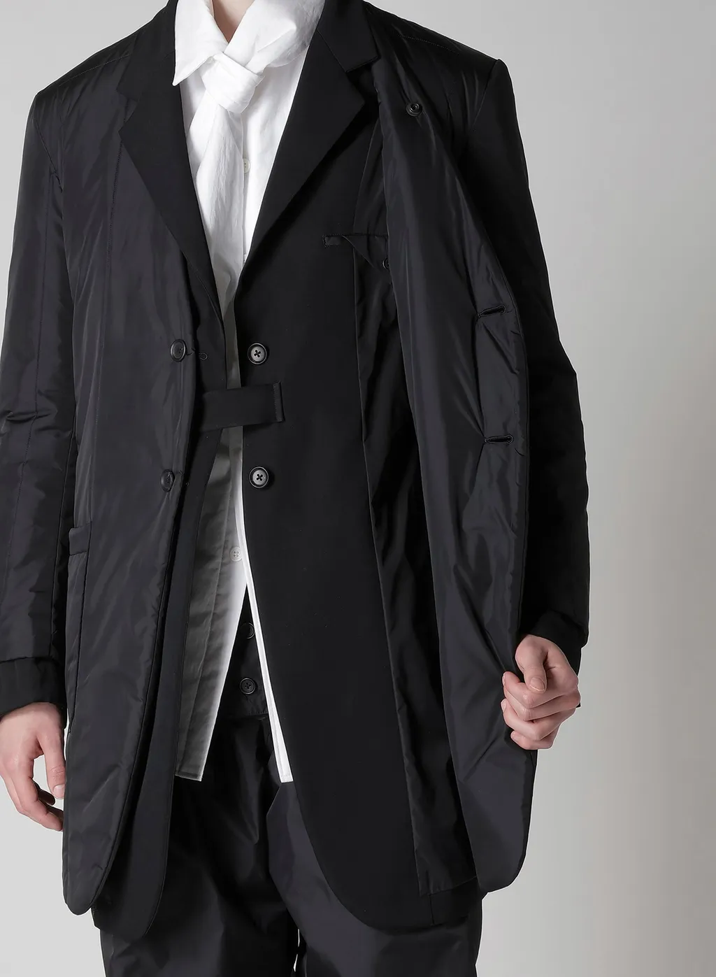Wool Gabardine Reversible Jacket With Nylon Liner