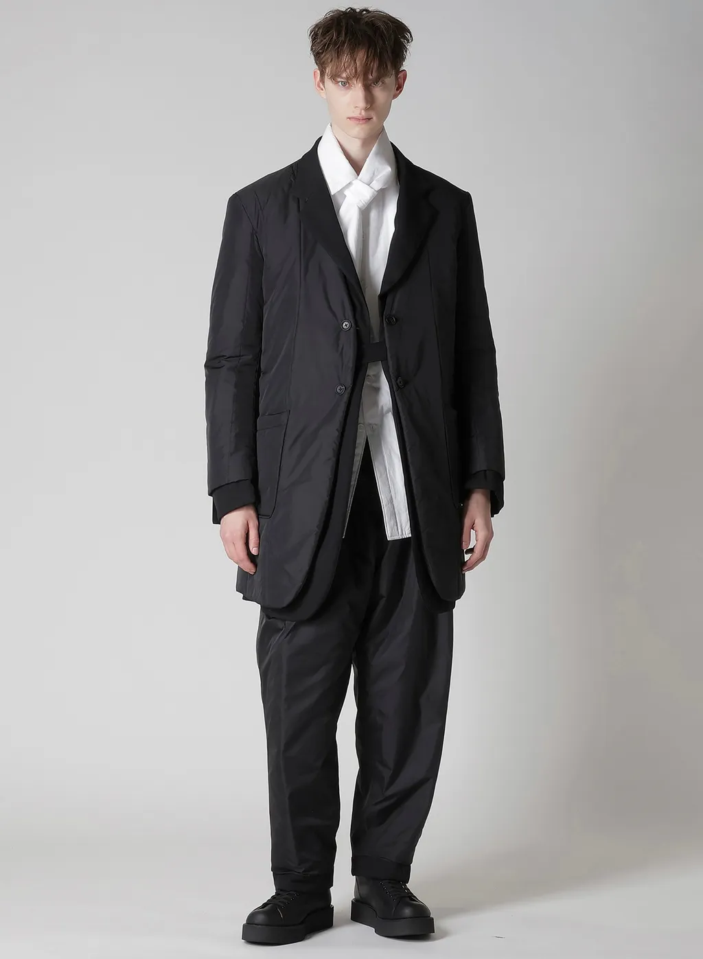 Wool Gabardine Reversible Jacket With Nylon Liner