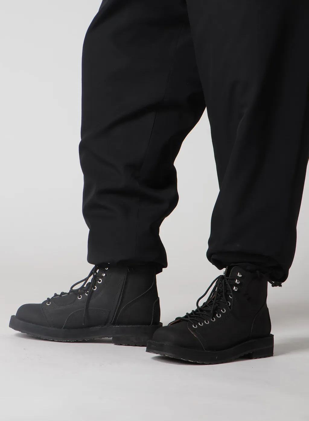 Wool Gabardine Hem String Pants With Nylon Liner