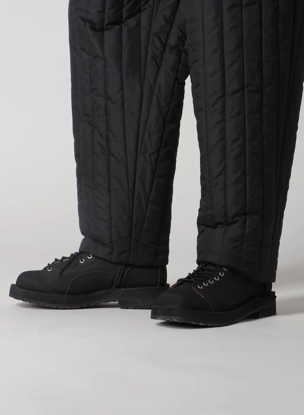 Wool Gabardine Hem String Pants With Nylon Liner