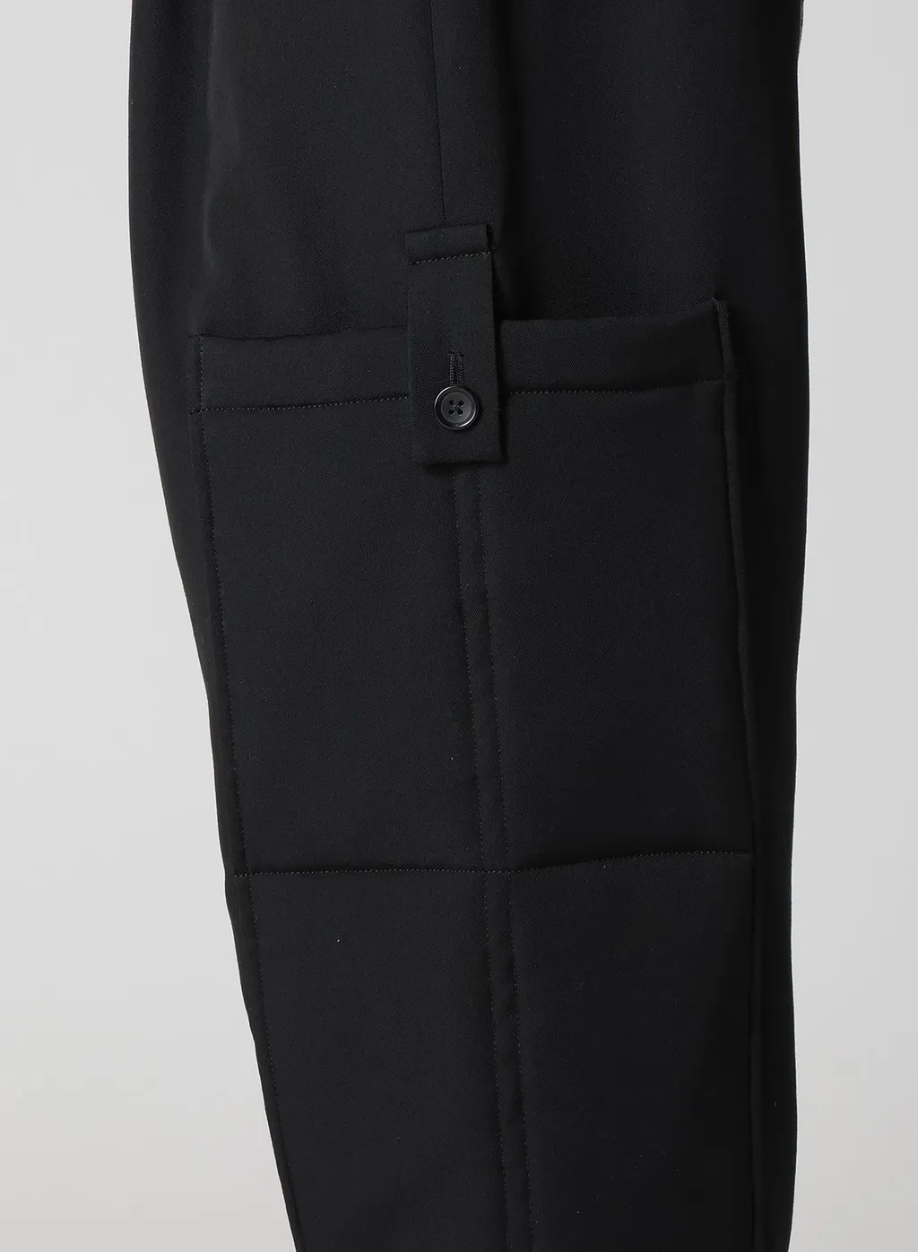 Wool Gabardine Outer Pocket Pants