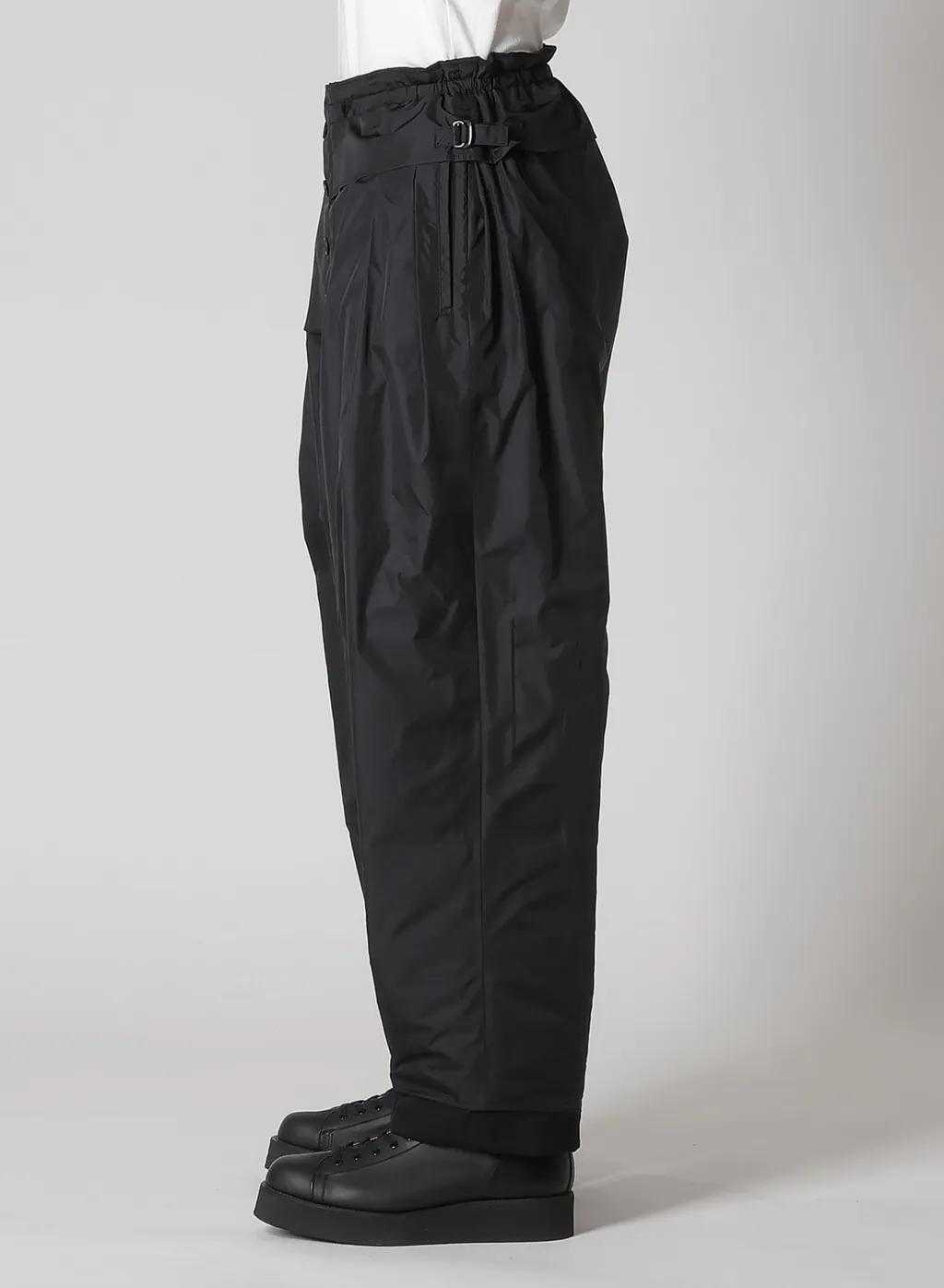Wool Gabardine Outer Pocket Pants
