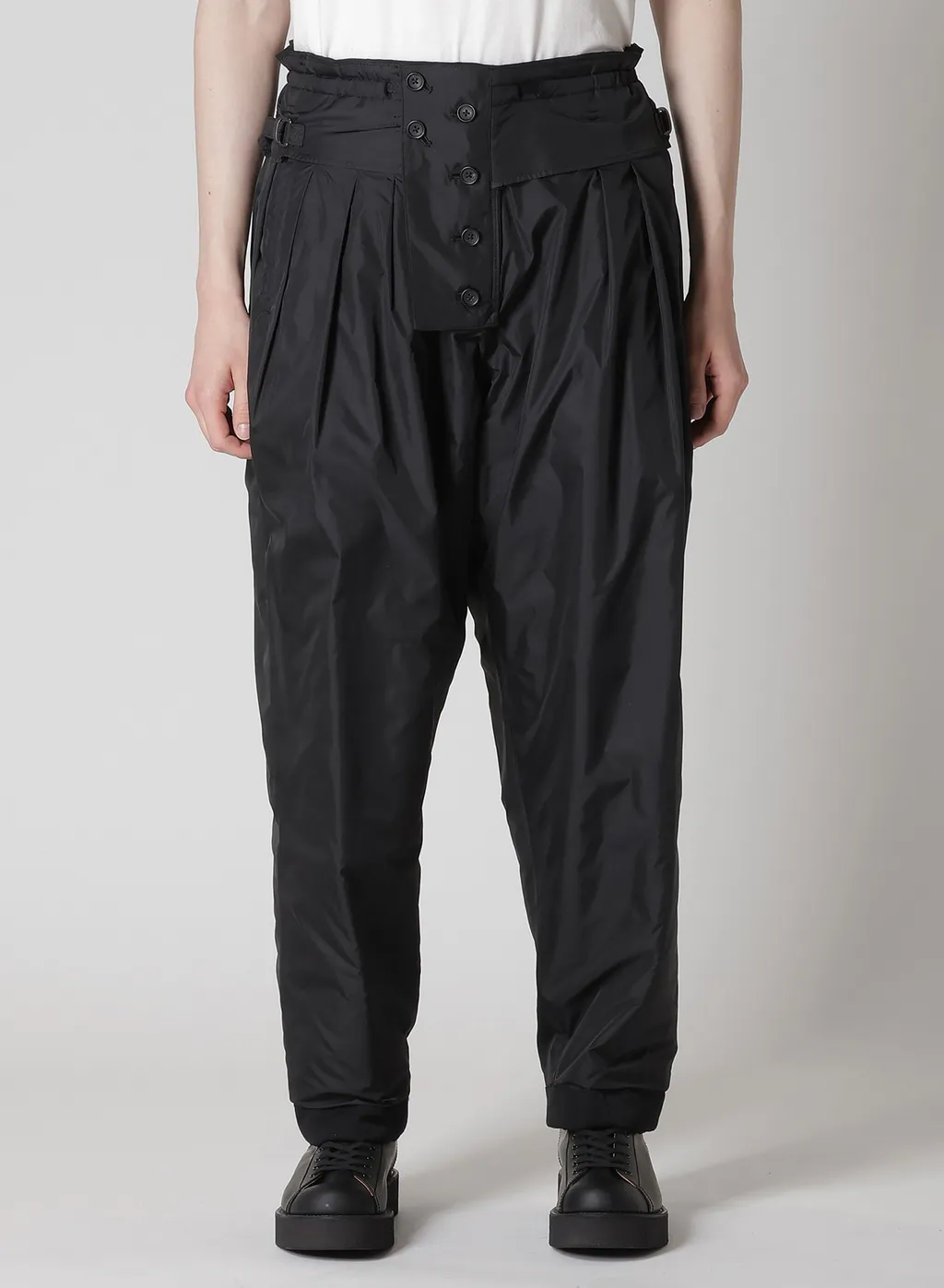 Wool Gabardine Outer Pocket Pants