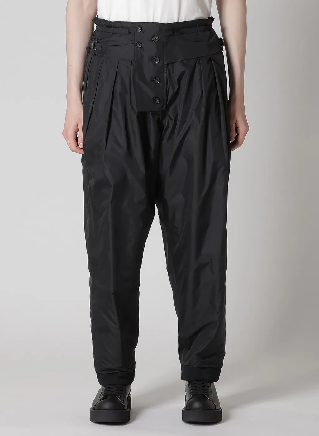 Wool Gabardine Outer Pocket Pants