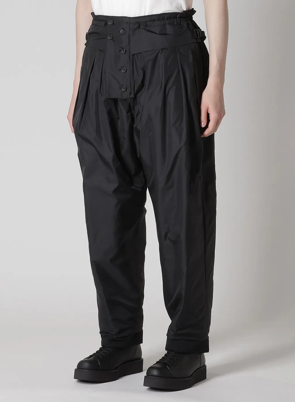 Wool Gabardine Outer Pocket Pants