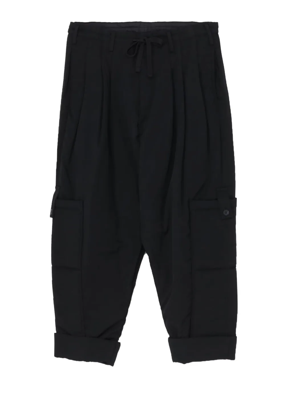Wool Gabardine Outer Pocket Pants