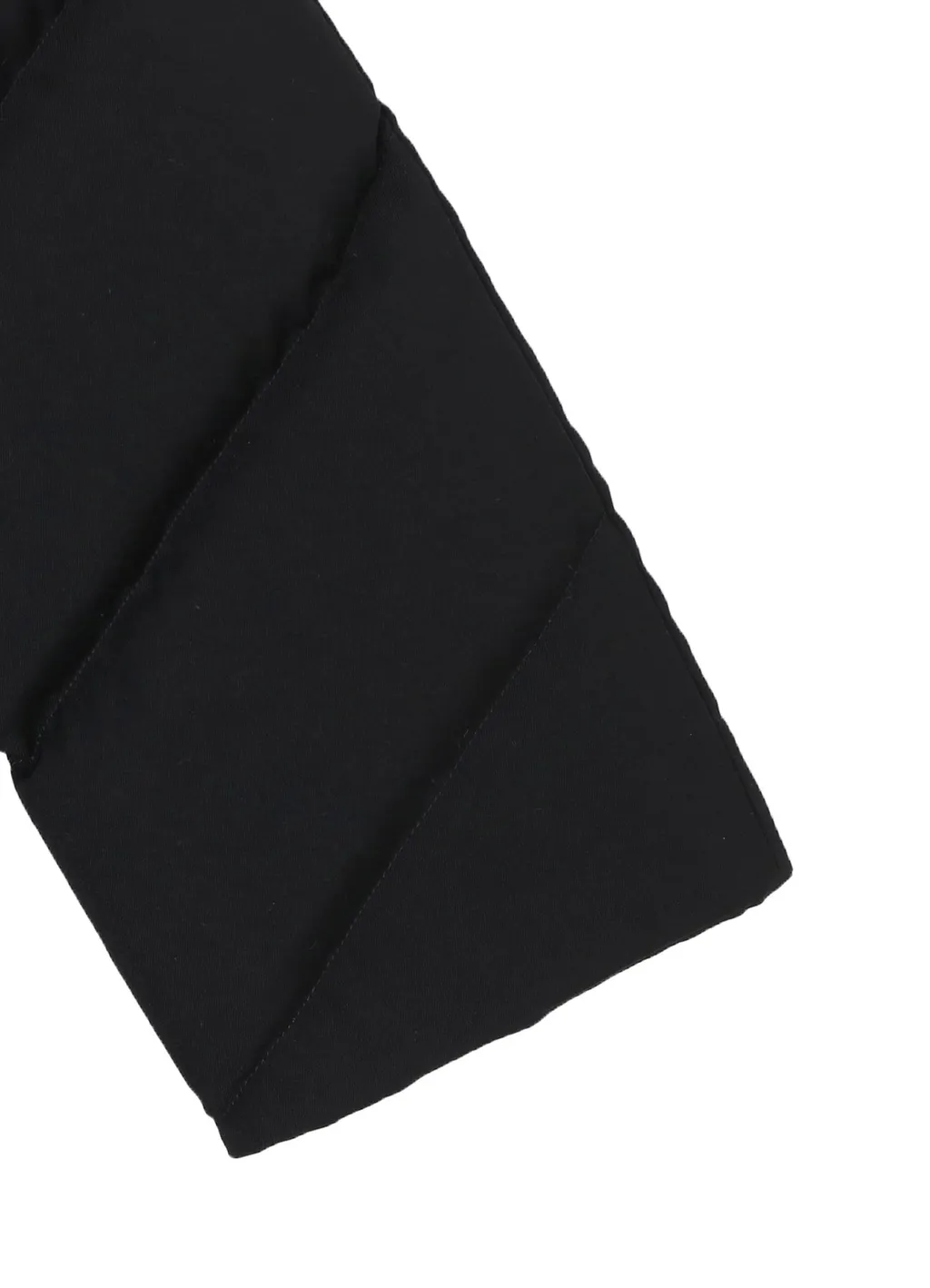 Wool Gabardine Diagonal Padded Hooded Jacket