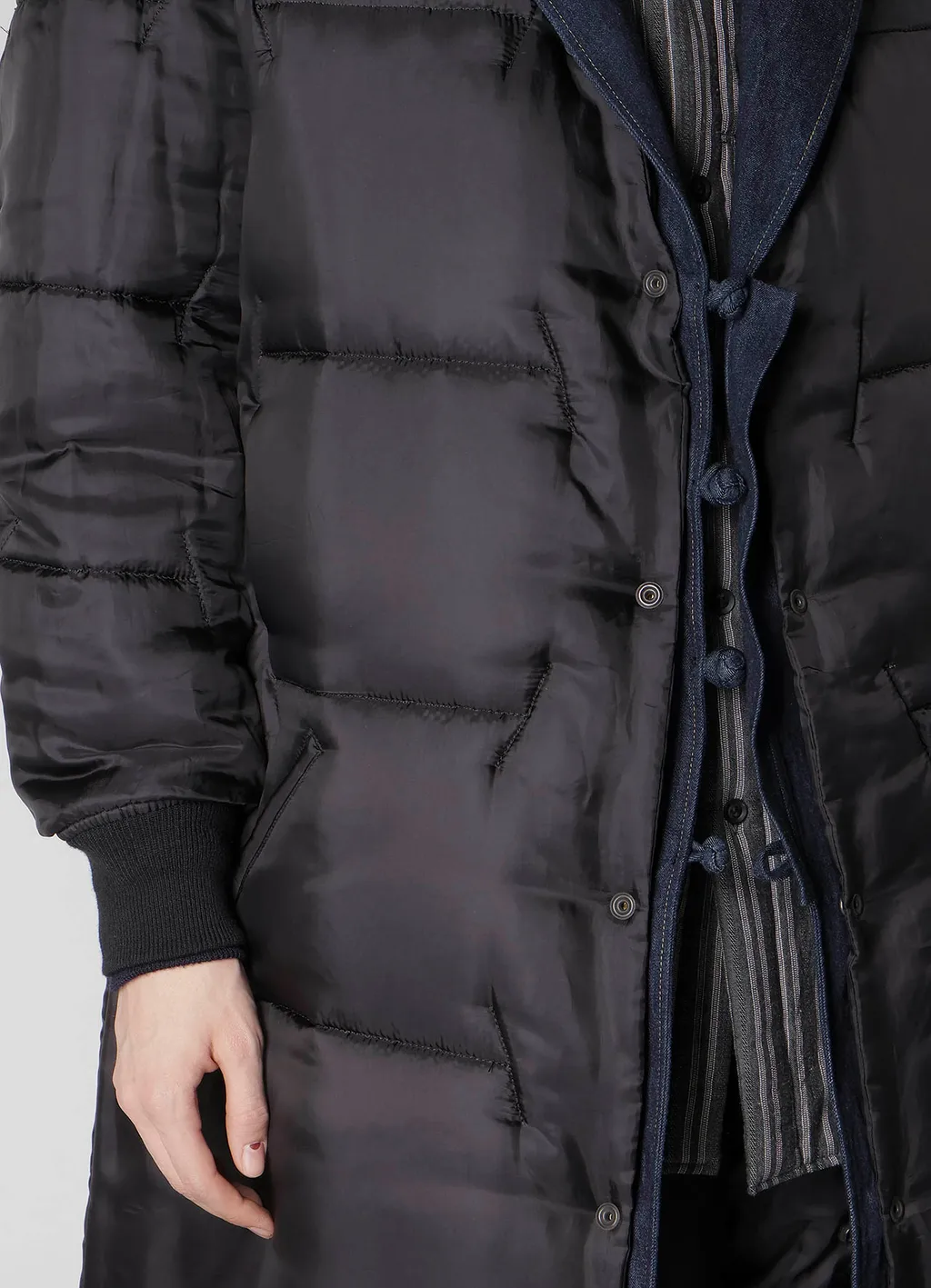 6Oz Denim Magic Wash Rib Combination Peaked Jacket