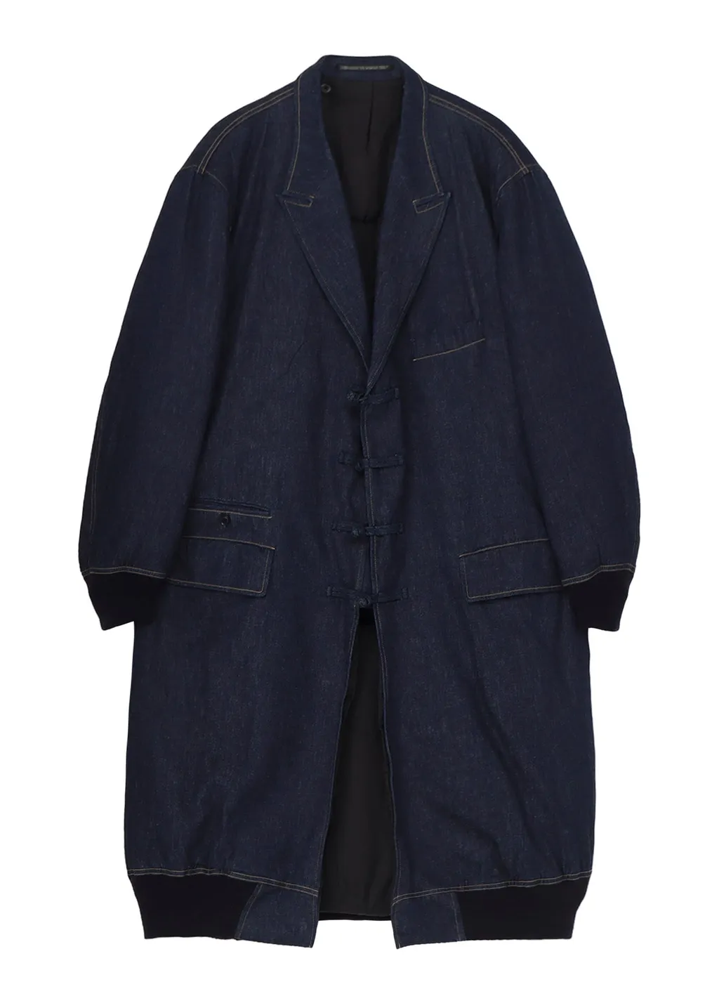 6Oz Denim Magic Wash Rib Combination Peaked Jacket