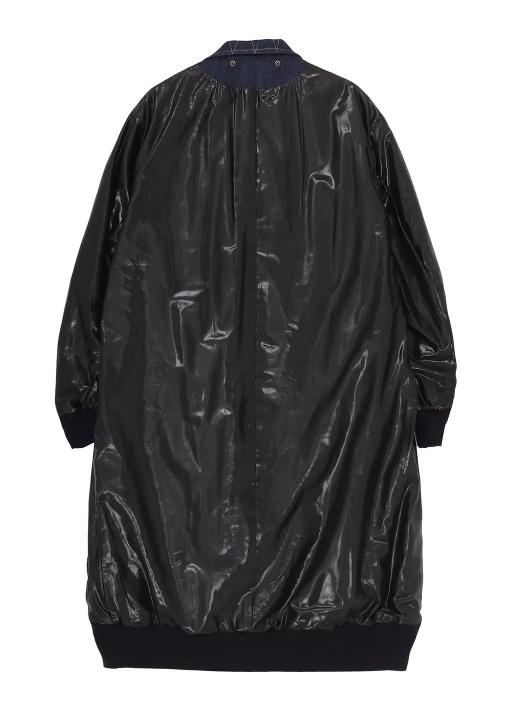 6Oz Denim Magic Wash Rib Combination Peaked Jacket