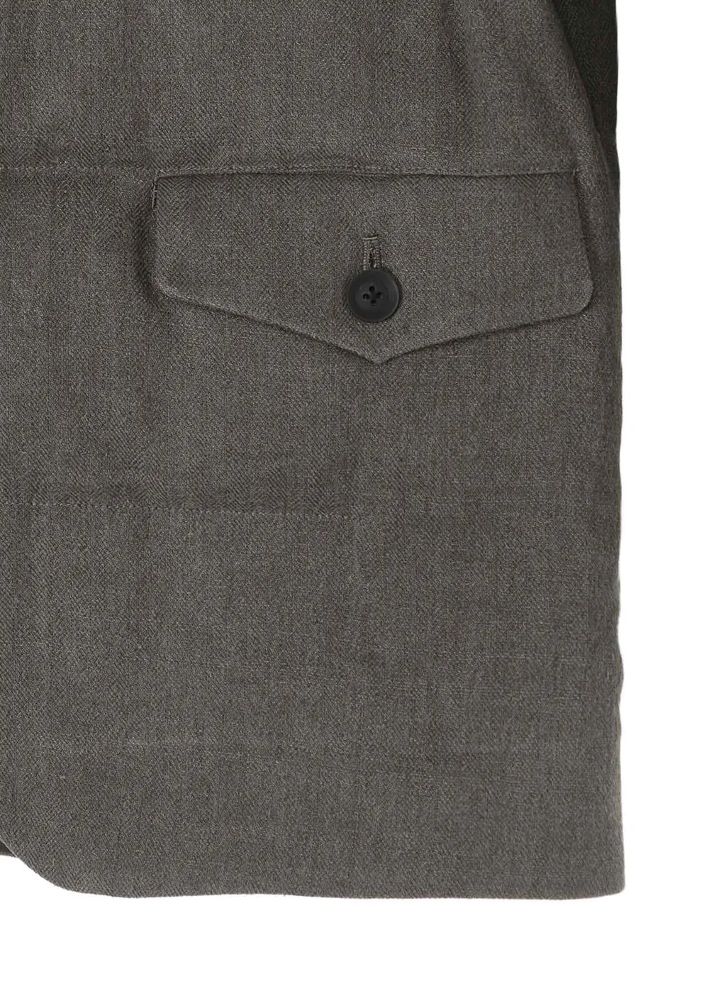Silk Linen Inked 3 Buttons Horizontal Padded Jacket