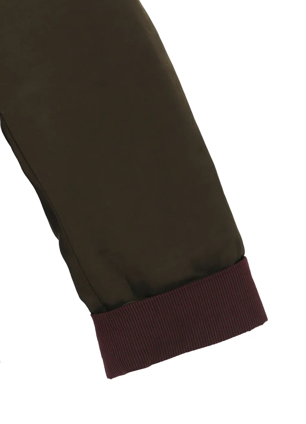 Khaki Cu Twill 2 Buttons Padded Long Jacket