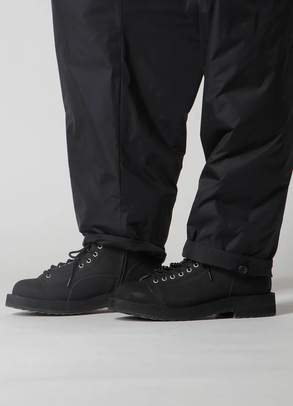 Wool Gabardine Pocket Detail Padded Pants