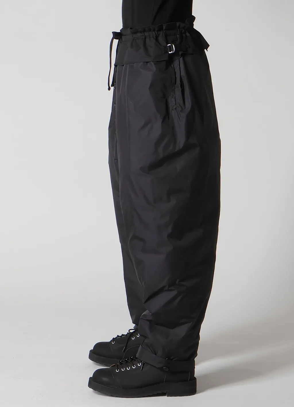 Wool Gabardine Pocket Detail Padded Pants