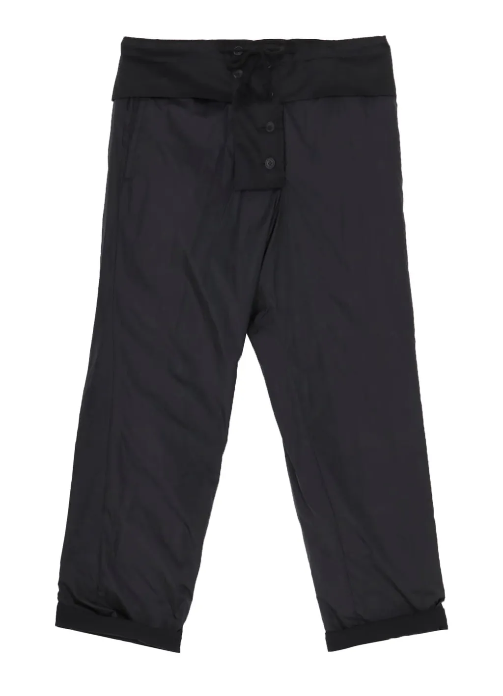 Wool Gabardine Side Padded Pants