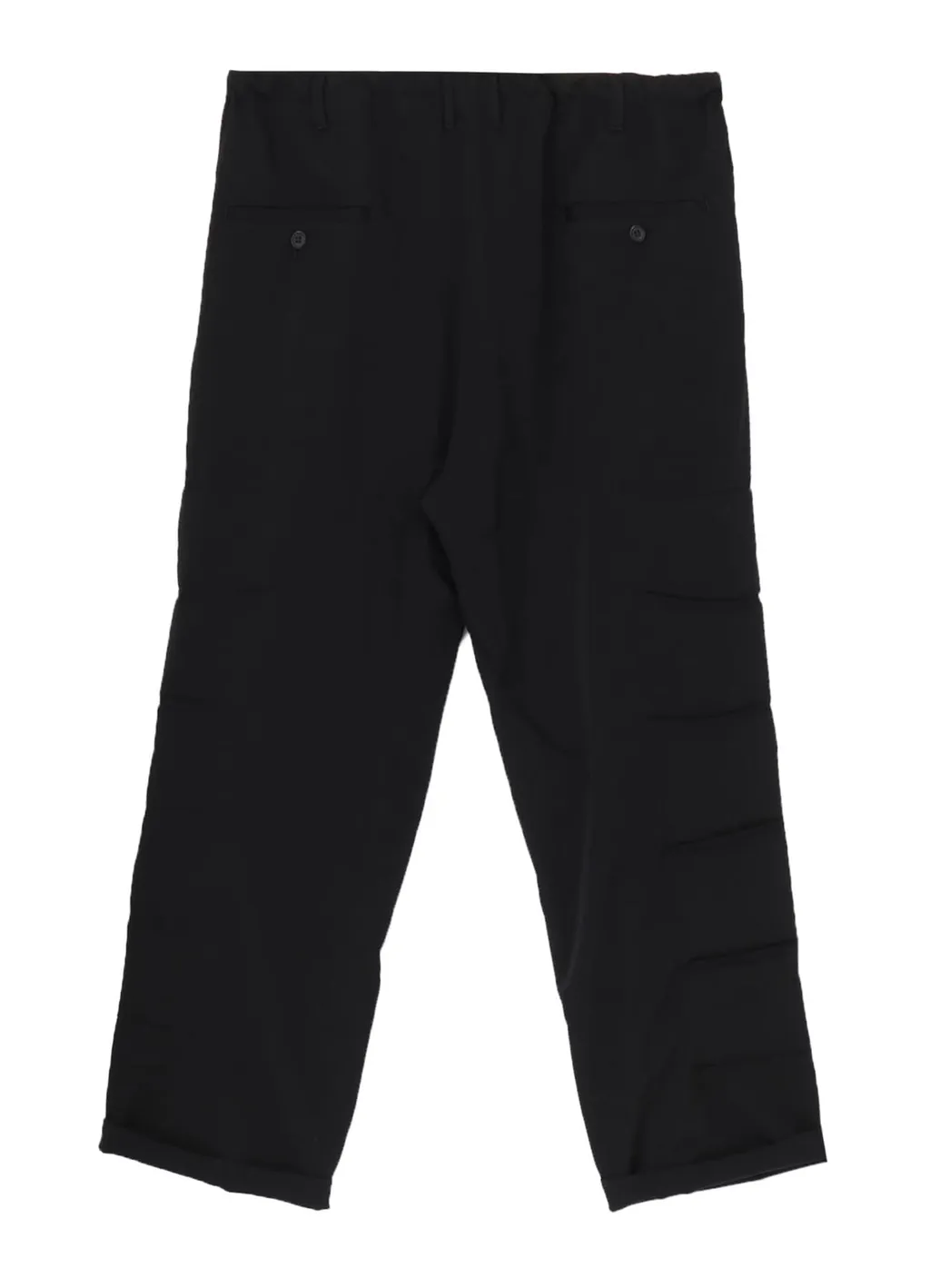 Wool Gabardine Side Padded Pants