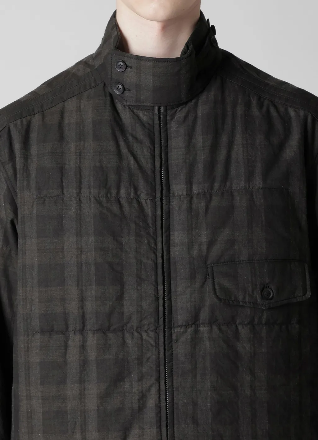 Madras Ink Plaid Cs Padded Blouse