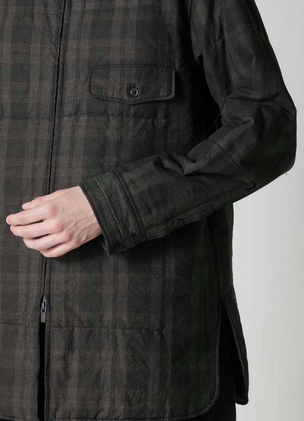 Madras Ink Plaid Cs Padded Blouse