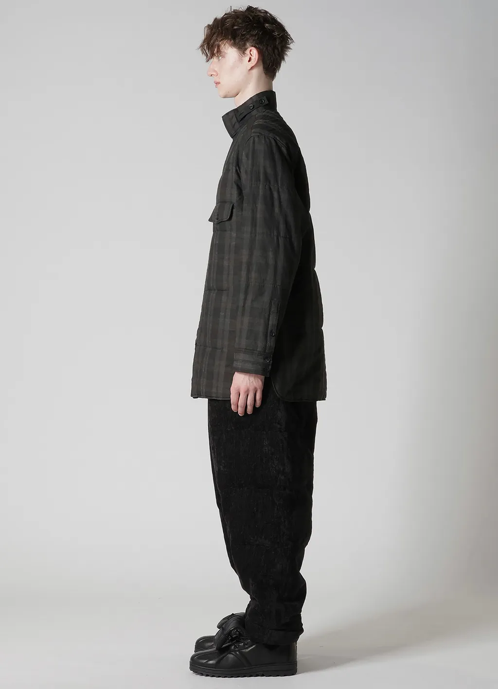 Madras Ink Plaid Cs Padded Blouse