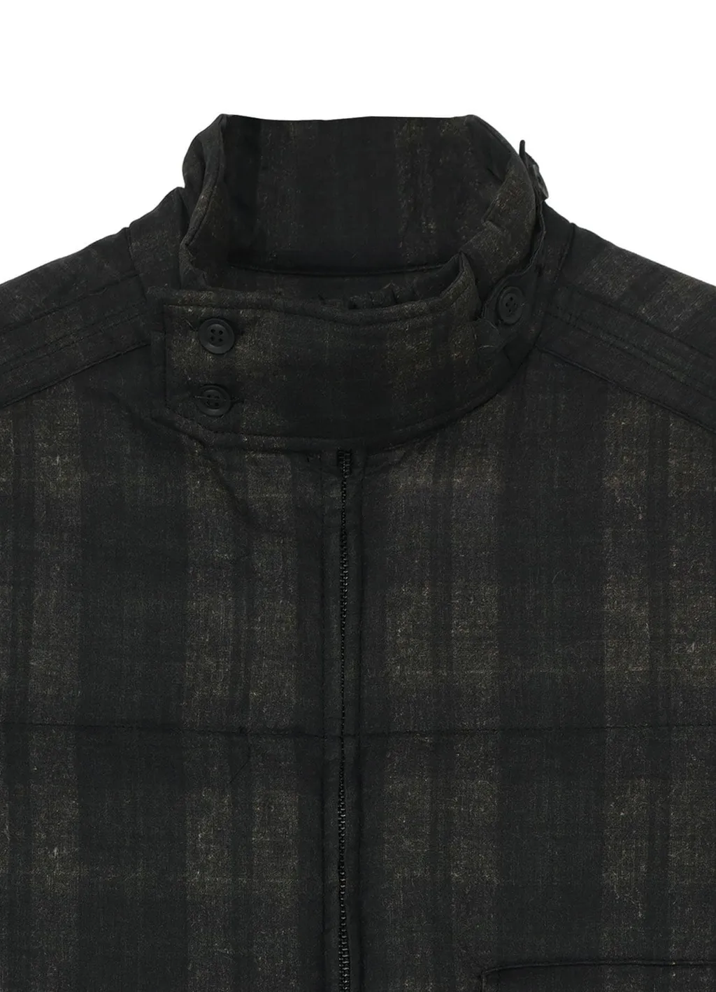 Madras Ink Plaid Cs Padded Blouse