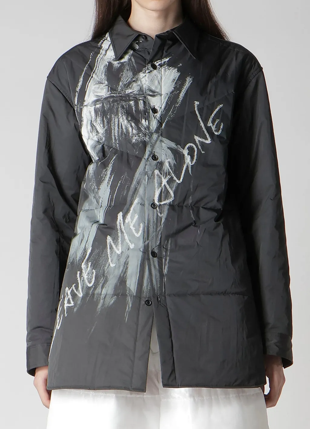 Y Message Printed Padded Blouse