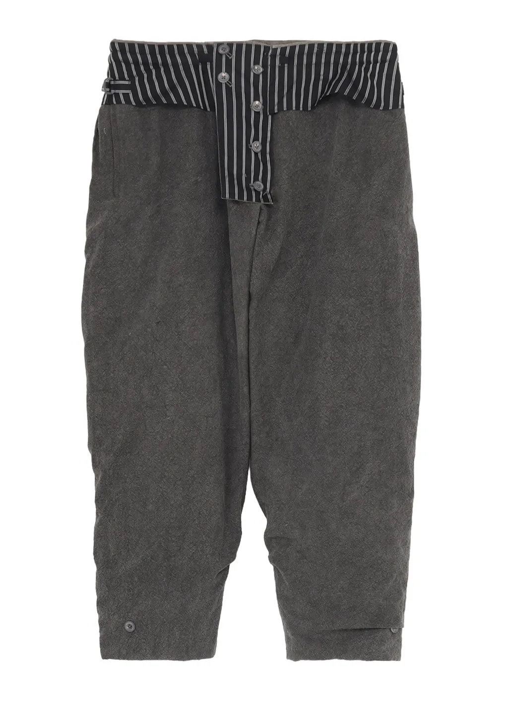 Silk Linen Pocket Detail Padded Pants